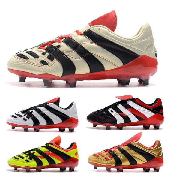 2018 Soccer Boots Predator Accelerator Electricity FG 98 Classic Football Boots Soccer Cleats Size US6.5-US11