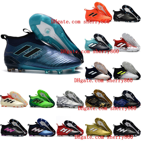 2018 ace 17 purecontrol FG ace 17.1 Crampons de football boots mens high top ankle soccer cleats dragon soccer shoes outdoor chuteiras men