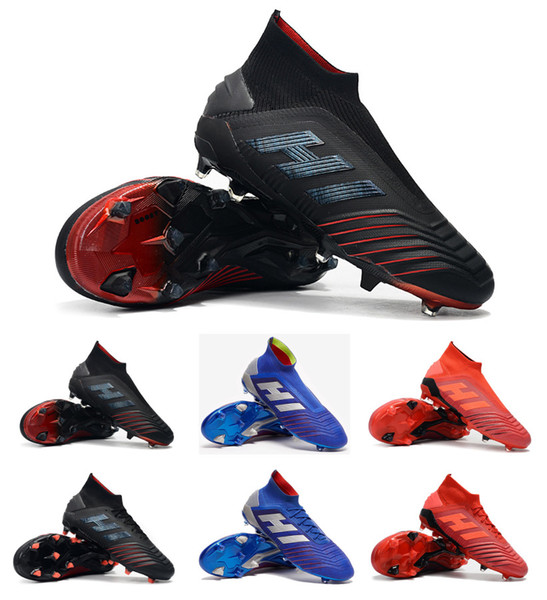 2019 Predator 19+ Predator 19.1 FG PP Paul Pogba Mens Women Kids Youth Soccer Football Shoes 19+x Cleats Boots High Ankle Cheap Size 35-45