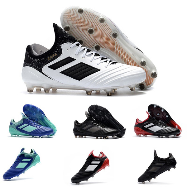 New Top Copa Tango 18.1 FG mens soccer shoes soft spike football shoes Black White Sports soccer cleats Sneakers Size 39-45