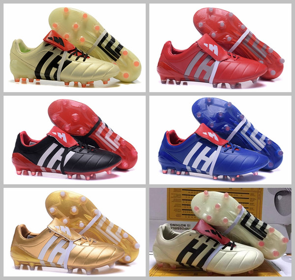 2017 soccer cleats outdoor Predator Mania Champagne FG shoes High Quality cheap Soccer Cleats Black Gold Red mens Football boots 39-45