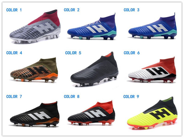 2018 Youth Girl Soccer Shoes Cheapest New Kids Mens Women Predator 18 FG Soccer Cleats Children Football Boots Top Sales Boys Soccer Boots