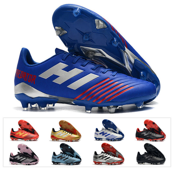 2019 Hot Predator 19.4 FG Tango 19 Cold Suit FG Soccer Cleats Football Boots Mens Soccer Shoes Cheap Size 39-45