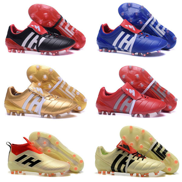 2017 Predator Mania ACE 17+ Purecontrol Champagne FG Soccer Boots Football Boots WhiteCore Mens Football Shoes Soccer Cleats Shoe