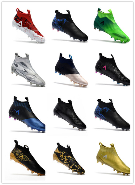 ACE 17+ PureControl FG soccer cleats Laceless outdoor football soccer shoes sock Ultra boots size 39-45