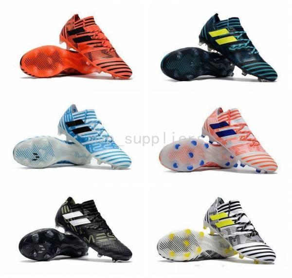 2017 ACE 17+ Purecontrol FG Mens soccer Shoes Nemeziz 17.1 FG Football Shoes High Tops Soccer Boots Laceless Soccer Cleats Football Boots