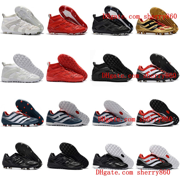 2018 mens soccer cleats Predator Accelerator DB TF IC FG indoor soccer shoes Predator 18 tango Precision football boots botas de futbol hot