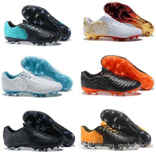 2018 Tiempo VII Legend FG 7 CR7 Soccer Boots Men Six Choice Vivid Colors Fashion Top Quality Football Shoes Size In 39-45