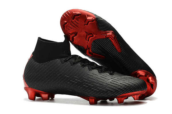 Superfly Mercurial VI 360 Elite FG KJ 6 XII 12 CR7 Ronaldo Neymar Mens Women Boys High Soccer Shoes 20th Football Boots Cleats