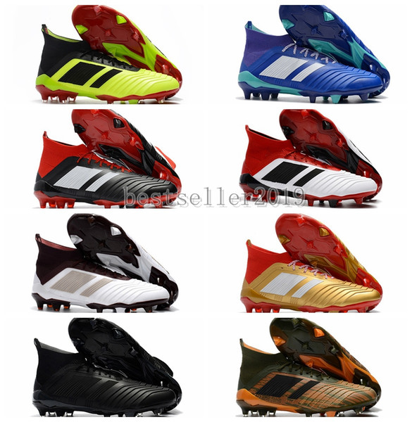 2018 mens soccer cleats Predator accelerator mania 18.1 FG shoes high ankle football boots scarpe da calcio botas zapatos de fútbol futbol