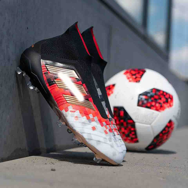 2018 Soccer Cleats Mercurial Superfly Predator 18+x Pogba FG Accelerator DB Soccer Shoes High Ankle Cristiano Ronaldo Mens Football Boots