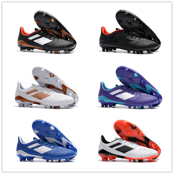 2018 New Arrival Predator 18/18.1 FG Soccer Cleats Shoes Falcon Chaussures De Football Nail Boots Men's Top Sports Training Sneakers 36-45