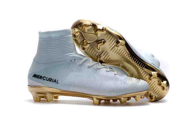 original womens soccer cleats mercurial superfly CR7 Quinto Triunfo FG soccer shoes boys mens high top football boots kids neymar ronaldo