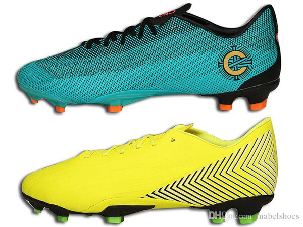 Assassin 12 FG Football Boots Green Yellow Designer Waterproof Mercurial Speed System TOP Quality Soccer Shoes With Box