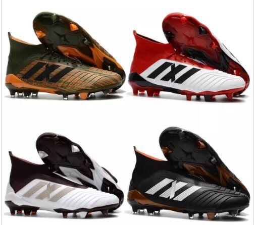 Soccer cleats boot X Predator 18+ FG Pure chaos FG Men's soccer shoes Solar metallic Football boots with hidden laces football soccer shoes