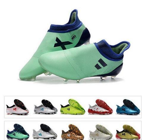 new 2019 mens soccer cleats Ace 17 Purecontrol FG soccer shoes X 17 Purechaos FG football boots free shipping