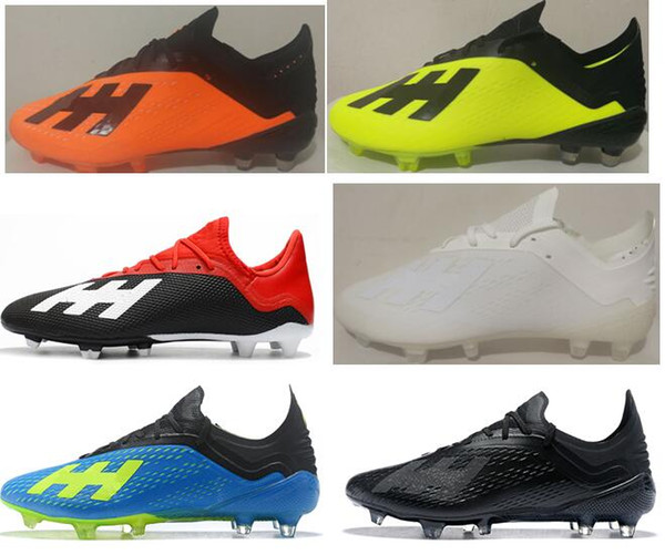 2018 Cheapest X18 Messi Speed Mesh Outdoor Soccer Cleats New Mens Low Ankle Football Boots X 18 FG Soccer Shoes X 18 Speedmesh