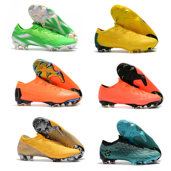 World Cup Mens Soccer Cleats Mercurial Superfly VI 360 Elit FG AC Soccer Shoes Men Football Boots High Ankle Cristiano Ronaldo CR7