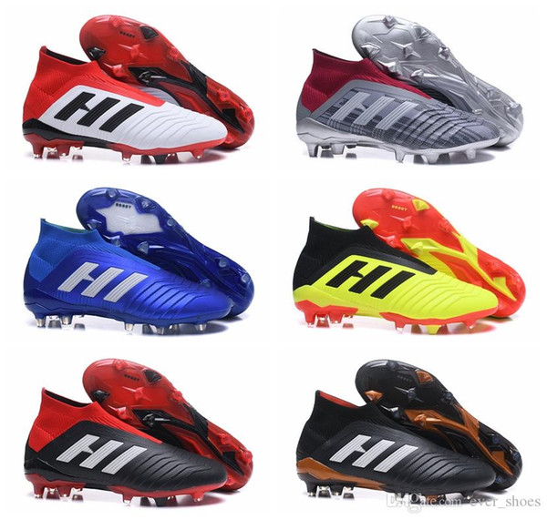 Mens High Ankle Youth Football Boots Predator 18+x Pogba FG Accelerator DB Kids Soccer Shoes PureControl Purechaos Soccer Cleats for women