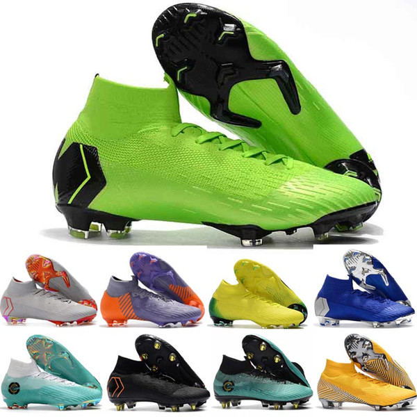 New Mens Soccer Shoes CR7 Melhor Elite Ronaldo KJ 360 FG Football Boot Cristiano Ronaldo Men Soccer Cleats