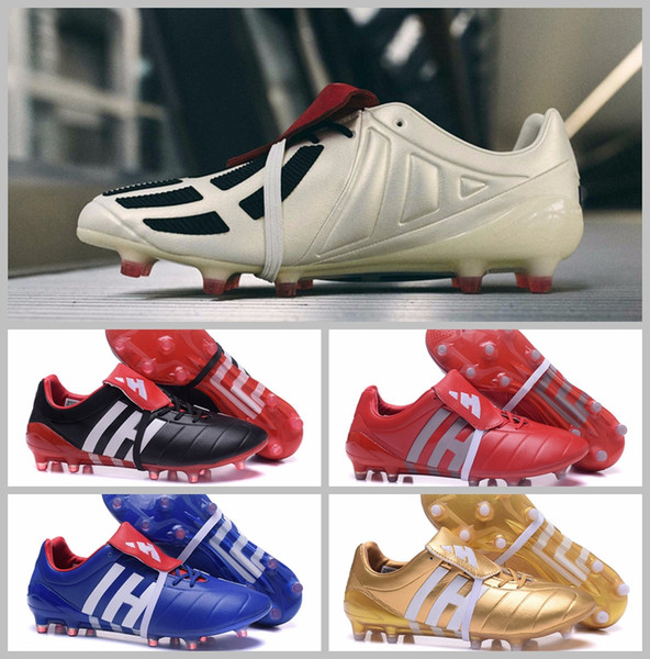 2017 Wholesale Predator Mania ACE 17+ Purecontrol Champagne FG Soccer Boots Football Boots White/Core Mens Soccer Cleats Shoes size 39-45