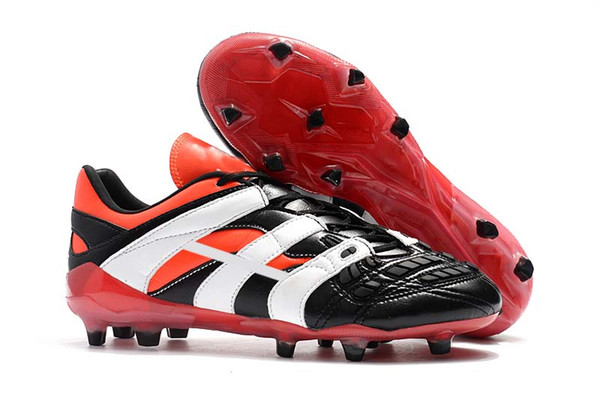 New 2018 Top Quality Predator Accelerator Electricity FG/IC Soccer Shoes FG Football Boots Soccer Cleats Sports Shoes