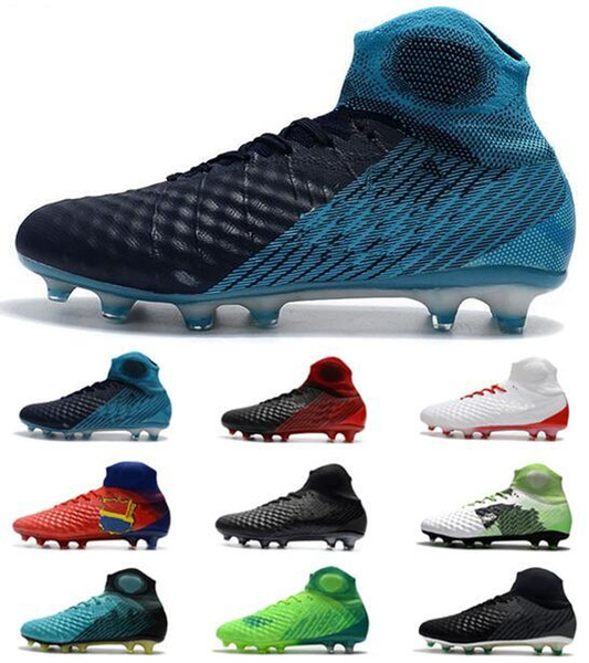 3D Magista obra II FG Men Soccer Cleats Waterpoof Mens ACC Soccer Shoes Outdoor ICE Suprefly Football Shoes Cristiano Ronaldo Soccer Boots