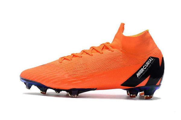 High Ankle ACC Soccer Cleats Youth Kids Boys Girls Mercurial Superfly VI 360 Elite FG Soccer Shoes Men Women Outdoor Football Boots With Bag