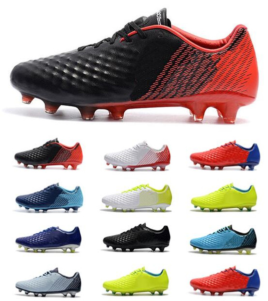 2018 Top Low Cristiano Ronaldo Magista Obra II ACC Soccer Shoes Neymar JR Phantom FG Soccer Cleats Mens Football Shoes Youth Footbal Boots