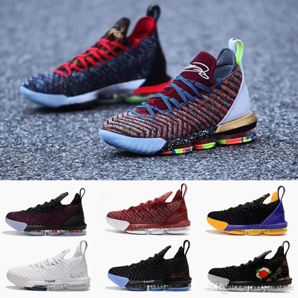 New Arrival 1 THRU 5 King 16 mens basketball shoes WHAT THE Triple black FRESH BRED men trainers athletic sports sneaker size 7-12