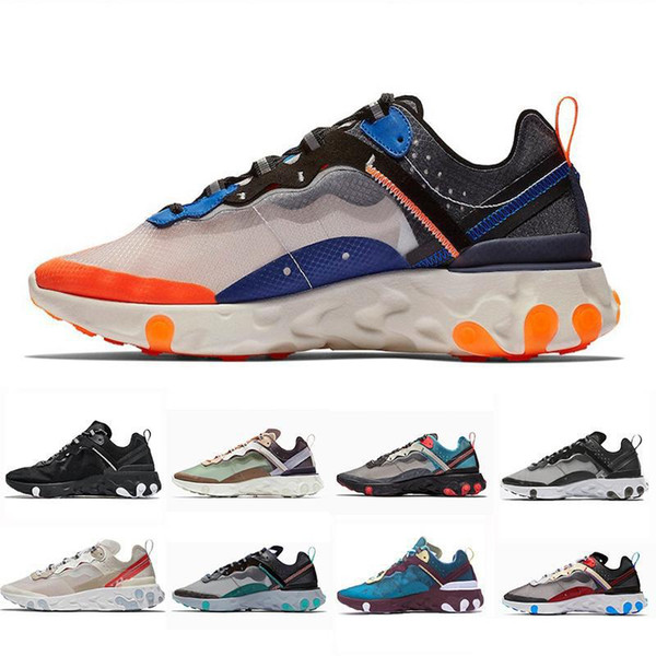 Total Orange Epic React Element 87 Running Shoes For Women men Dark Grey Blue Chill Trainer 87s Sail Green Mist Sports Sneakers