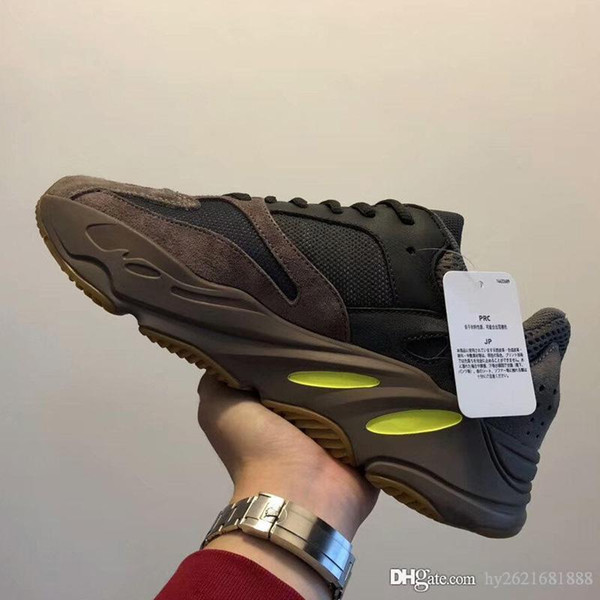 700 Wave Runner Mauve Inertia Running Shoes With Box Kanye West Designer Shoes Men Women 700 V2 Static Sports Seankers Size 36-46