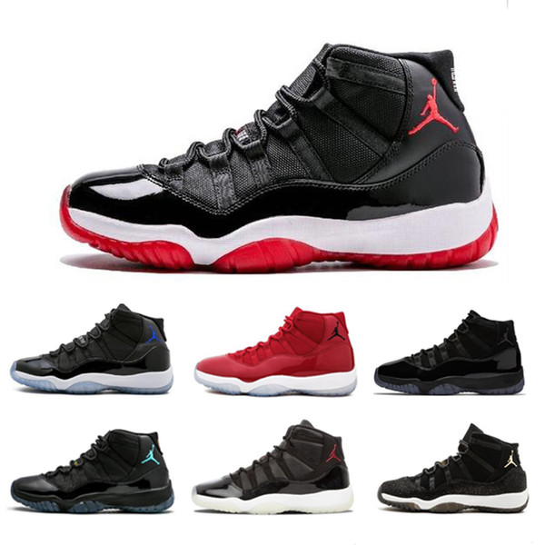 AIR Concord High 45 11 XI 11s Cap and Gown Gym Red Chicago Platinum Tint Space Jams Men Basketball Shoes sports Sneakers