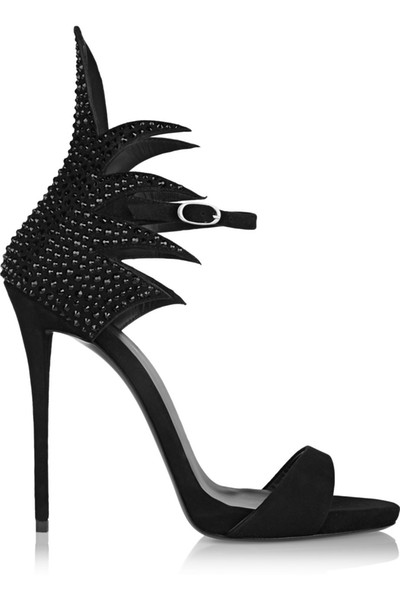 European style shoes Black Cashmere high heel womenWomen Sexy hollowed out fish mouth luxury shoes for night club high quality 12CM