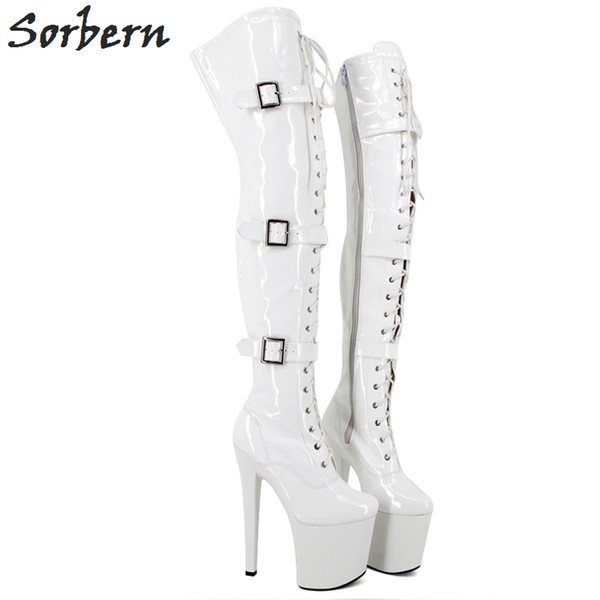 Sorbern Sexy Over The Knee Thigh High Boots Extrem High Heels 20Cm/8