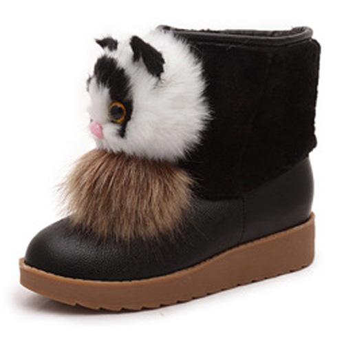 Boots women winter new cute cartoon cat thickening warm snow shoes female sleeve boots women's cotton boots. XDX-081