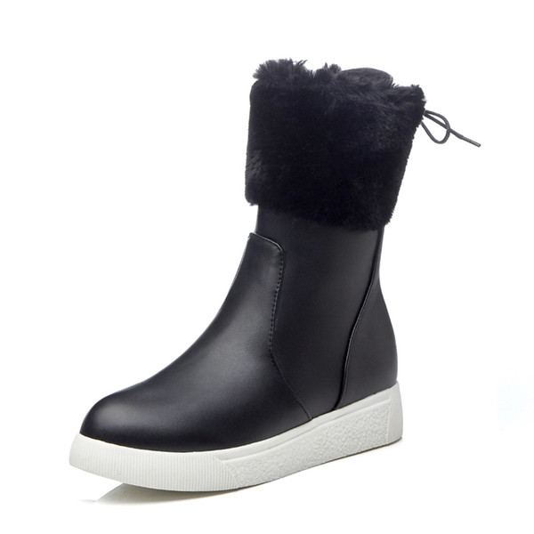 snow boots women winter boots made of faux suede with snow shoes warm ankle boots on the platform for girls. XDX-022