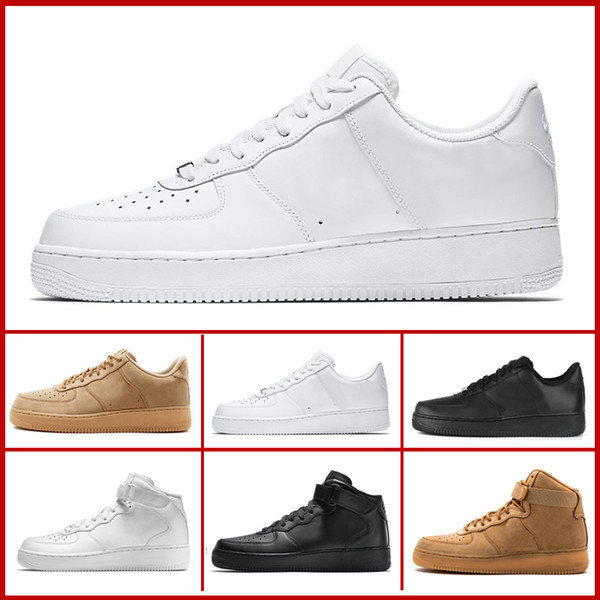 2019 Top Quality Designer Men Women Fashion High And Low White Black Casual Shoes Brand Discount One 1 Dunk Sports Shoe With Box Size 36-46