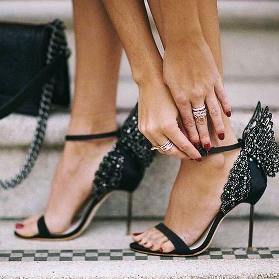 2017 Sophia Webster Evangeline Angel Wing Sandal Plus Size 42 Genuine leather Wedding Pumps Pink Glitter Shoes Women Butterfly Sandals Shoes