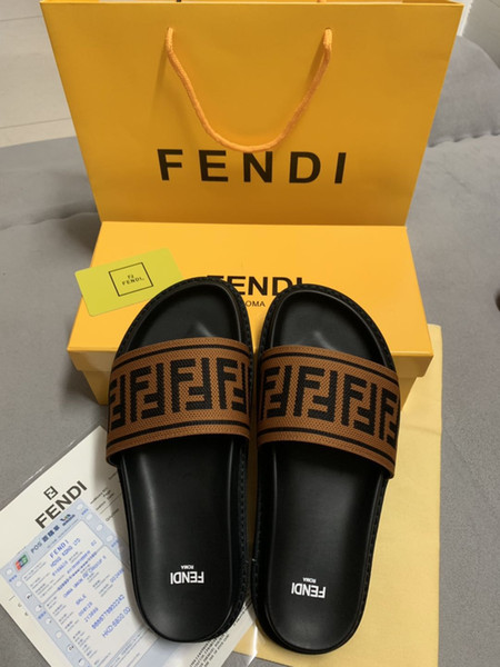 With Box 2019 New Arrival Luxury Designer Paris Given Sandals Fashion Men Women Sliders Summer Beach Slippers Outdoor Shoes=sjda