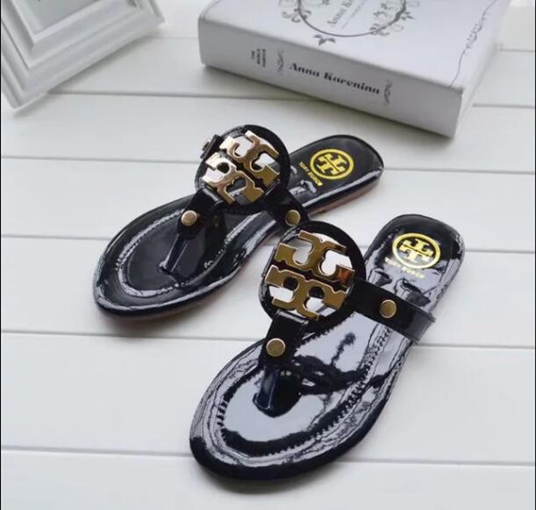 2019 New TN Brand Women Sandals big size 35-42 Designer Shoes Luxury Slide Summer Fashion Wide Flat Slippery Sandals Slipper flip flops