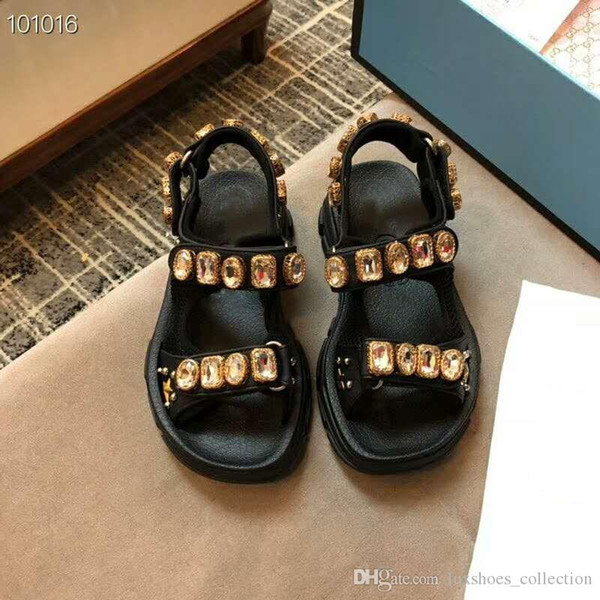 New Flashtrek Sneaker Sandals with Crystals & Studs, Summer Slip-on Hiking Sandals In Metallic Leather for Women