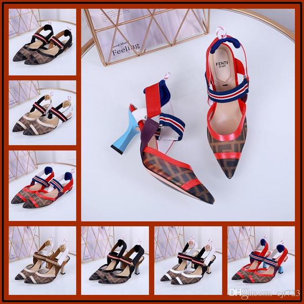 iduzi Rabbit Fur Designers High Heels Women Sandals Open Toe Buckle Strap Summer Shoes Woman Sexy Sandalias Mujer