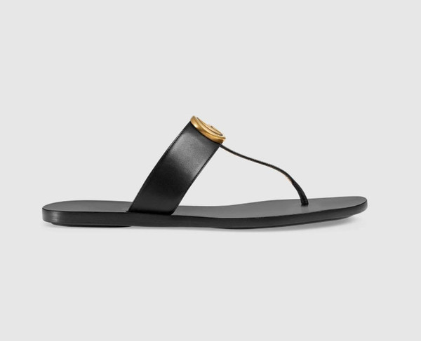 Hot Sale-2019 designer sandals women Men sandals designer slides Brand Fashion sandals causal huaraches slippers flip flops flip flops 35-46
