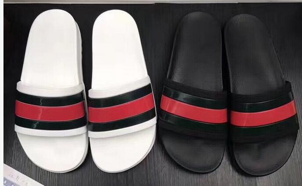 NEW Designer slipper Gear bottoms mens striped sandals causal Non-slip summer huaraches slippers flip flops slipper BEST QUALITY