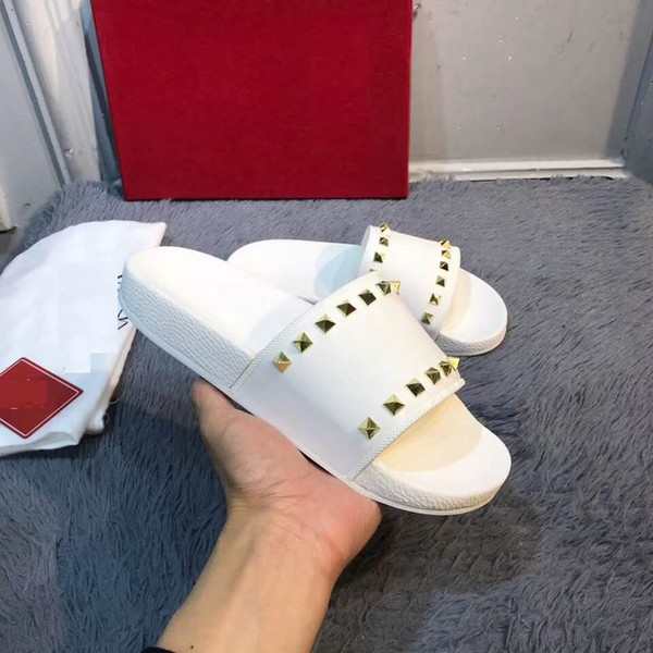 2019 Top Men and Women Sandals Designer Shoes snake print Luxury Slide Summer Fashion Wide Flat Sandals Slipper With Box Size Eur36-45