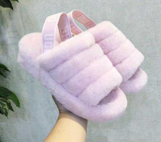 Fashion explosion models new baby with flat flat wool slippers furry impression cherry powder yeah cool snow boots 1 pair