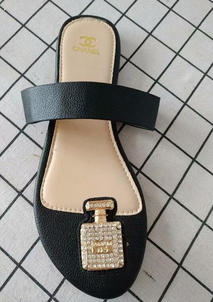 ccBrand Women Sandals big size Designer Shoes Luxury flip flops sandals Summer Fashion Wide Flat Slippery With Sandals Slipper flip flops