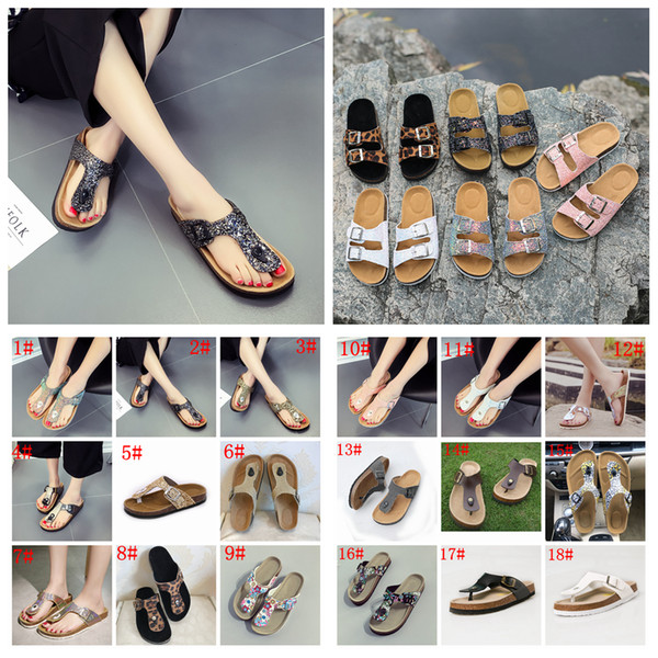 18styles Sequins Sandals Mermaid Flip-flops Summer Cork Slipper Sandles fashion Antiskid Slippers Casual Cool Slippers beach Sandal FFA2016