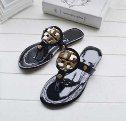 women Tory sandals high-heeled platform shoes flip flops fashion women wedges waterproof hollow out fish mouth casual women's sequin sandals